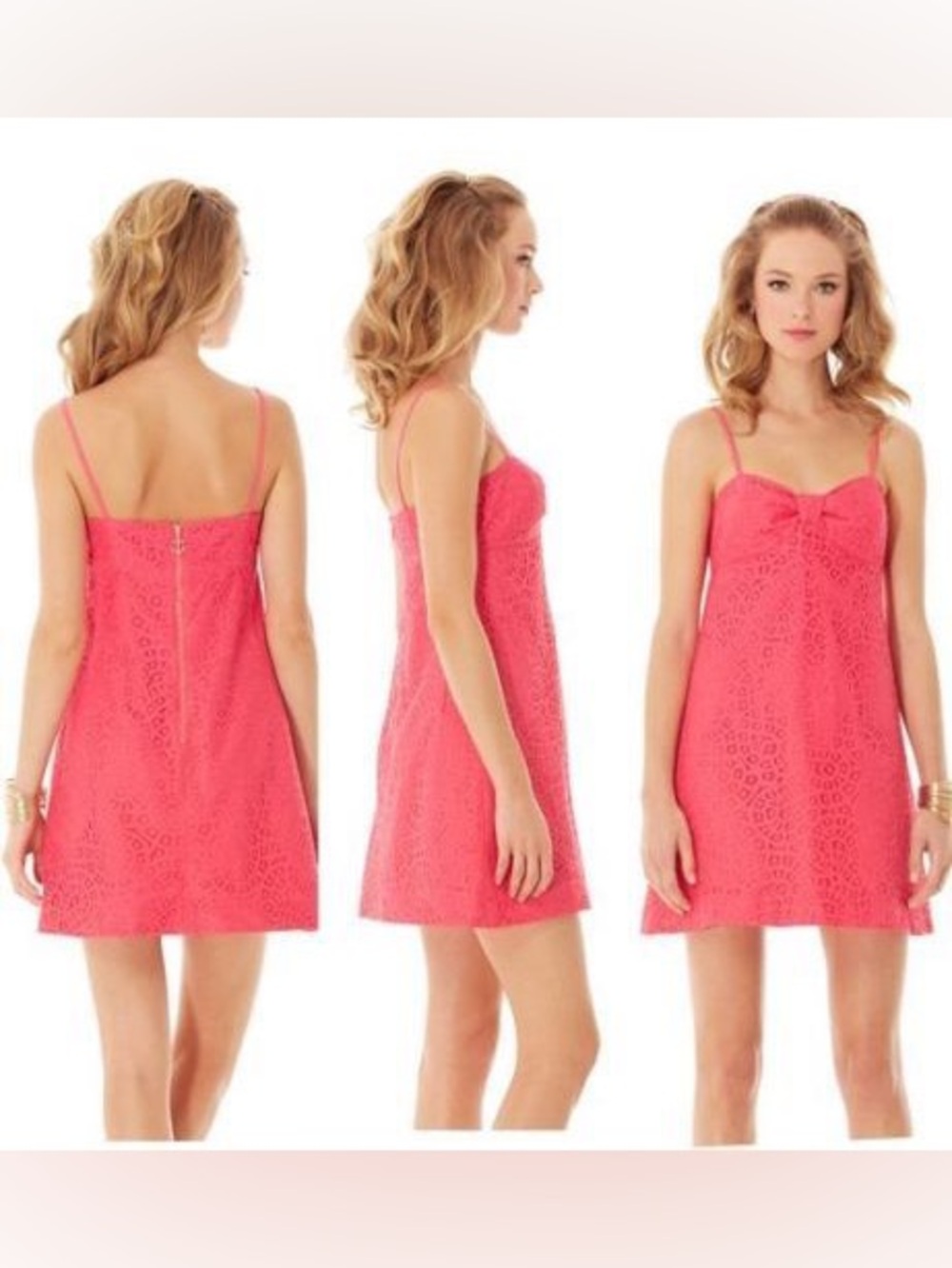 Lilly Pulitzer Karina Lace Dress, size 0, Pink